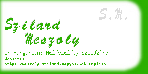 szilard meszoly business card